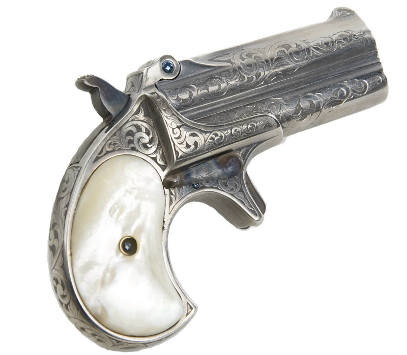  Remington Double Derringer, Nickle Plated